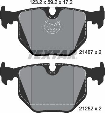 Textar 2148701 - Set placute frana,frana disc aaoparts.ro