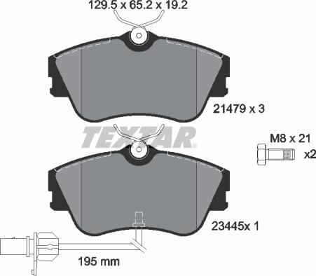 Textar 2147903 - Set placute frana,frana disc aaoparts.ro