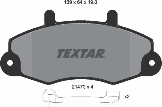 Textar 2147002 - Set placute frana,frana disc aaoparts.ro