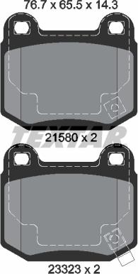 Textar 2158001 - Set placute frana,frana disc aaoparts.ro