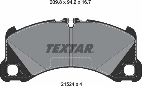 Textar 2152401 - Set placute frana,frana disc aaoparts.ro