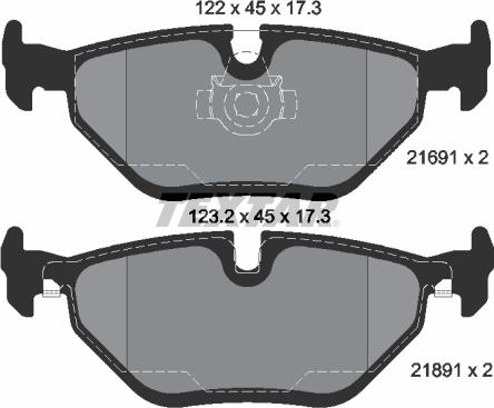 Textar 2169103 - Set placute frana,frana disc aaoparts.ro