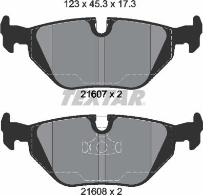 Textar 2160702 - Set placute frana,frana disc aaoparts.ro