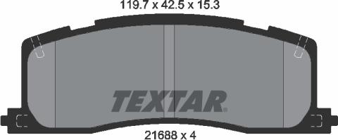 Textar 2168801 - Set placute frana,frana disc aaoparts.ro