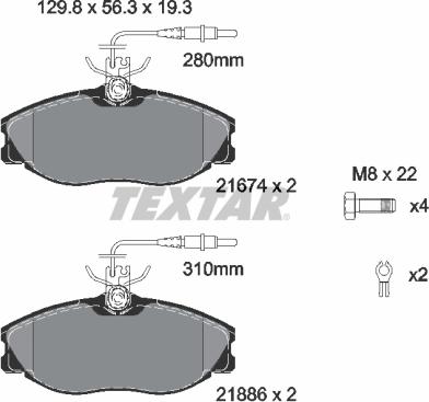 Textar 2167403 - Set placute frana,frana disc aaoparts.ro