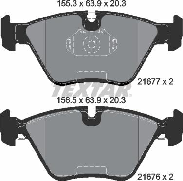 Textar 2167703 - Set placute frana,frana disc aaoparts.ro