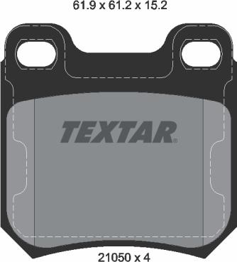 Textar 2105002 - Set placute frana,frana disc aaoparts.ro