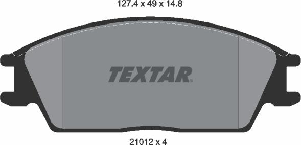 Textar 2101204 - Set placute frana,frana disc aaoparts.ro