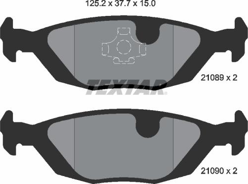 Textar 2108902 - Set placute frana,frana disc aaoparts.ro