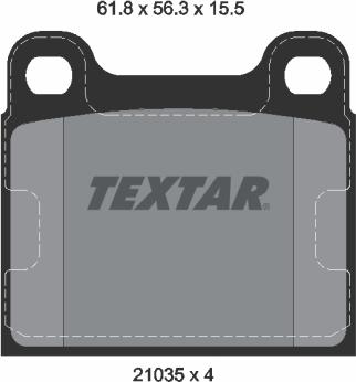 Textar 2103501 - Set placute frana,frana disc aaoparts.ro