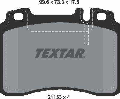 Textar 2115307 - Set placute frana,frana disc aaoparts.ro