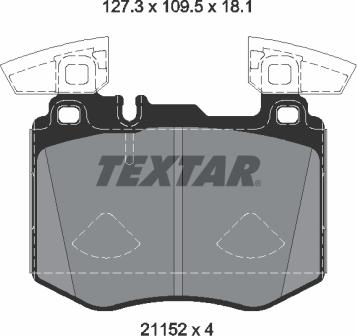 Textar 2115201 - Set placute frana,frana disc aaoparts.ro