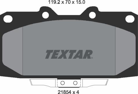 Textar 2185401 - Set placute frana,frana disc aaoparts.ro