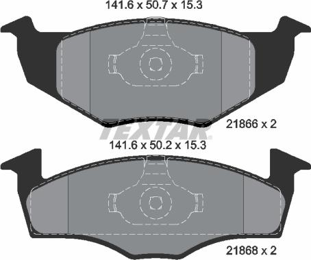 Textar 2186601 - Set placute frana,frana disc aaoparts.ro