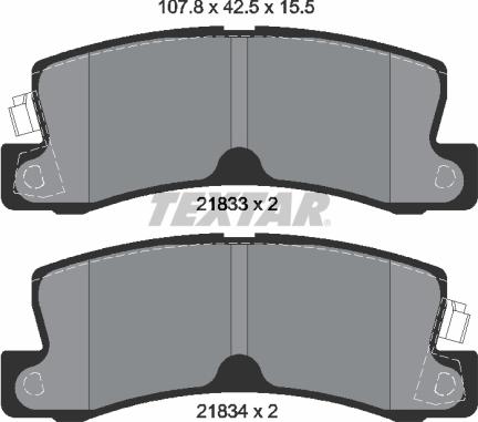 Textar 2183301 - Set placute frana,frana disc aaoparts.ro