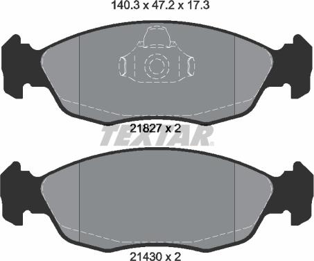 Textar 89003700 - Set frana, frana disc aaoparts.ro