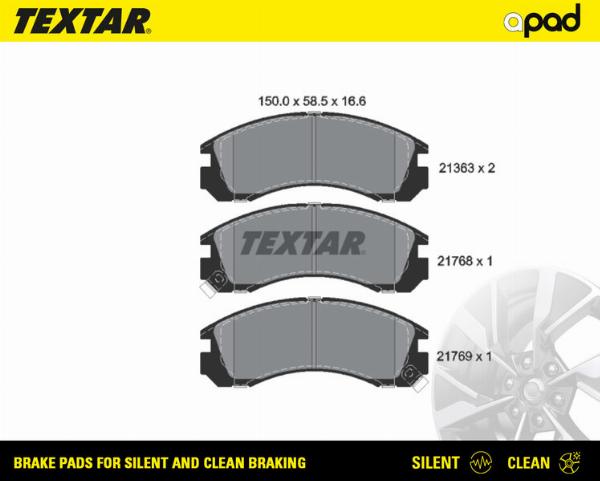 Textar 2136301SC - Set placute frana,frana disc aaoparts.ro