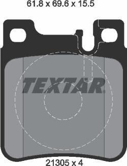 Textar 2130501 - Set placute frana,frana disc aaoparts.ro