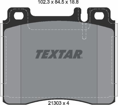 Textar 2130304 - Set placute frana,frana disc aaoparts.ro