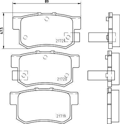 Textar 2171904 - Set placute frana,frana disc aaoparts.ro