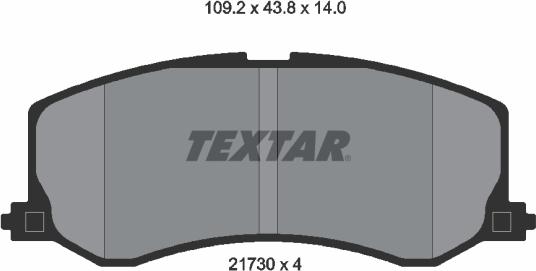 Textar 2173001 - Set placute frana,frana disc aaoparts.ro