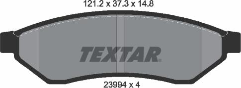 Textar 2399401 - Set placute frana,frana disc aaoparts.ro