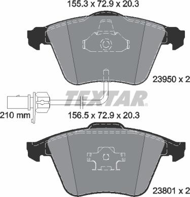 Textar 2395001 - Set placute frana,frana disc aaoparts.ro