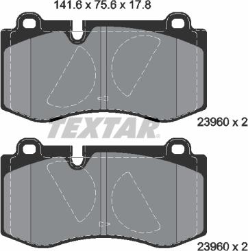 Textar 2396001 - Set placute frana,frana disc aaoparts.ro