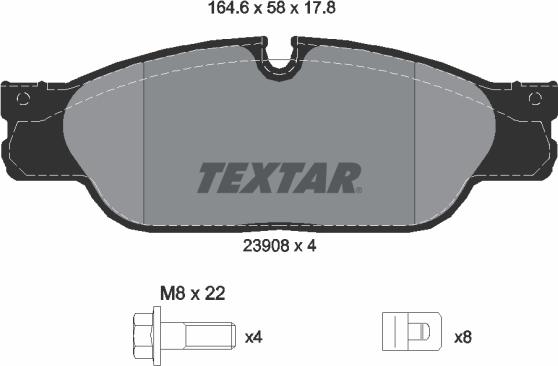 Textar 2390801 - Set placute frana,frana disc aaoparts.ro