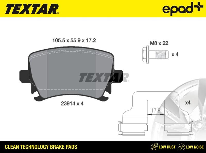 Textar 2391401CP - Set placute frana,frana disc aaoparts.ro