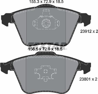 Textar 2391201 - Set placute frana,frana disc aaoparts.ro