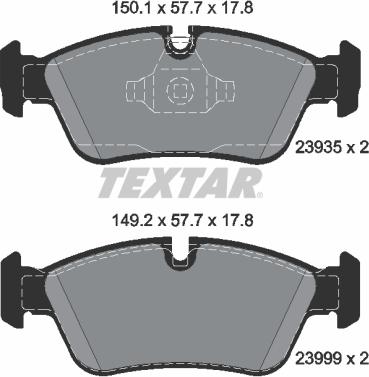 Textar 2393501 - Set placute frana,frana disc aaoparts.ro