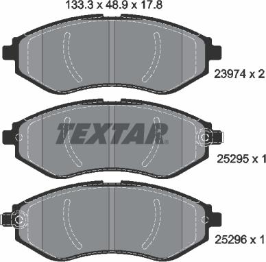 Textar 2397406 - Set placute frana,frana disc aaoparts.ro