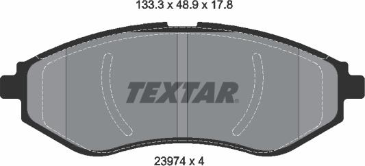 Textar 2397401 - Set placute frana,frana disc aaoparts.ro