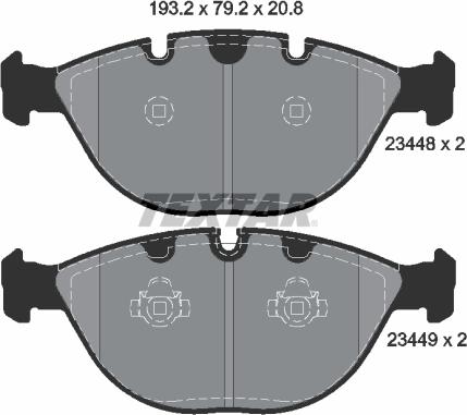 Textar 2344801 - Set placute frana,frana disc aaoparts.ro