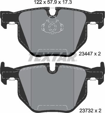 Textar 2344704 - Set placute frana,frana disc aaoparts.ro