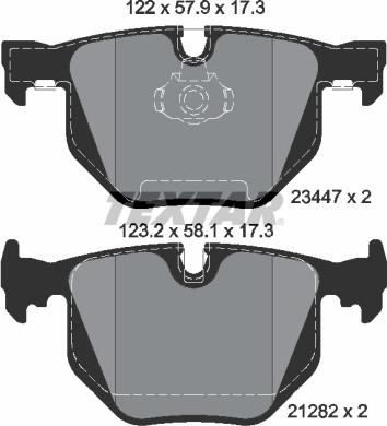 Textar 2344702 - Set placute frana,frana disc aaoparts.ro