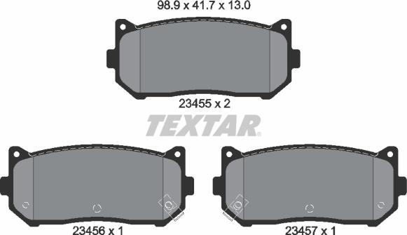 Textar 2345501 - Set placute frana,frana disc aaoparts.ro