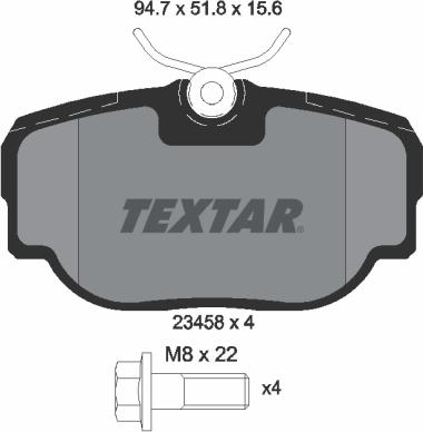 Textar 2345801 - Set placute frana,frana disc aaoparts.ro