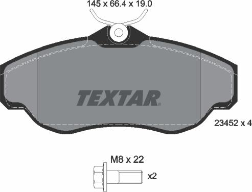 Textar 2345201 - Set placute frana,frana disc aaoparts.ro