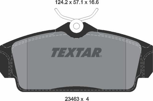 Textar 2346302 - Set placute frana,frana disc aaoparts.ro