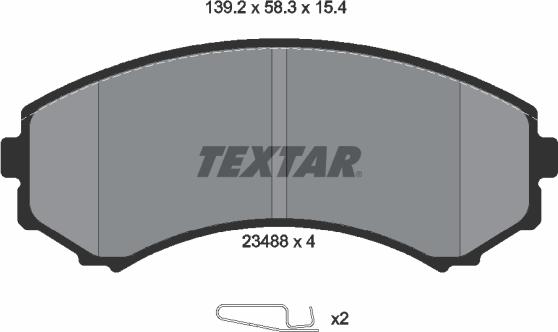 Textar 2348801 - Set placute frana,frana disc aaoparts.ro