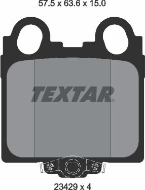 Textar 2342901 - Set placute frana,frana disc aaoparts.ro