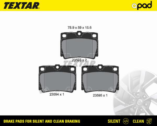 Textar 2359301SC - Set placute frana,frana disc aaoparts.ro