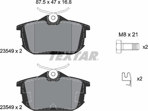 Textar 2354901 - Set placute frana,frana disc aaoparts.ro