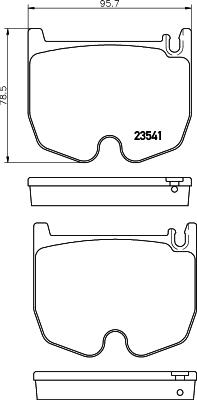 Textar 2354101 - Set placute frana,frana disc aaoparts.ro