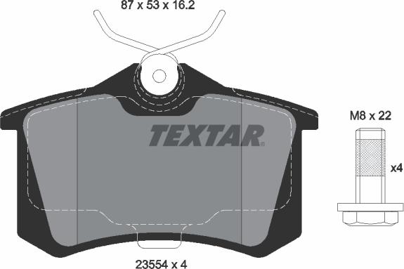 Textar 2355406 - Set placute frana,frana disc aaoparts.ro