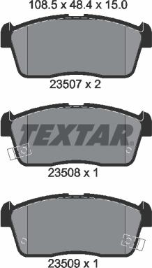 Textar 2350701 - Set placute frana,frana disc aaoparts.ro