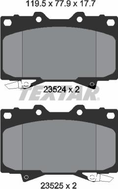 Textar 2352402 - Set placute frana,frana disc aaoparts.ro