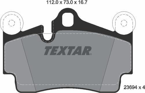 Textar 2369402 - Set placute frana,frana disc aaoparts.ro